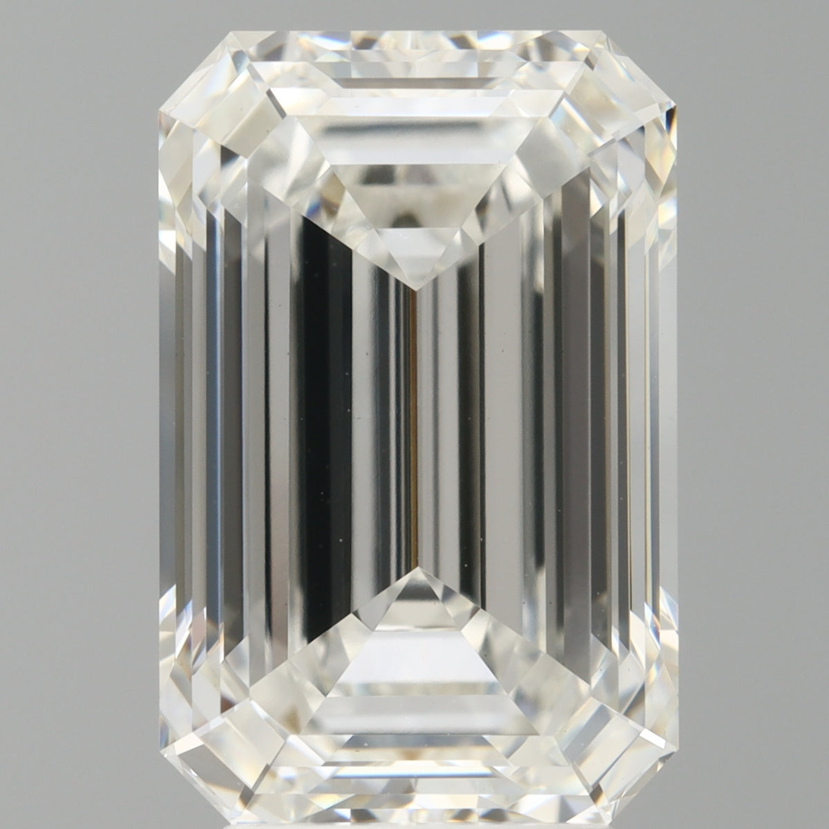 4.60 Carat Emerald Shaped, Ideal Cut, F Color, VVS2 Clarity, IGI Certified Lab Grown Diamond