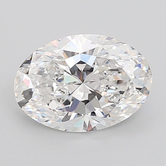 5.08 Carat Oval Shaped, Ideal Cut, E Color, VVS2 Clarity, IGI Certified Lab Grown Diamond