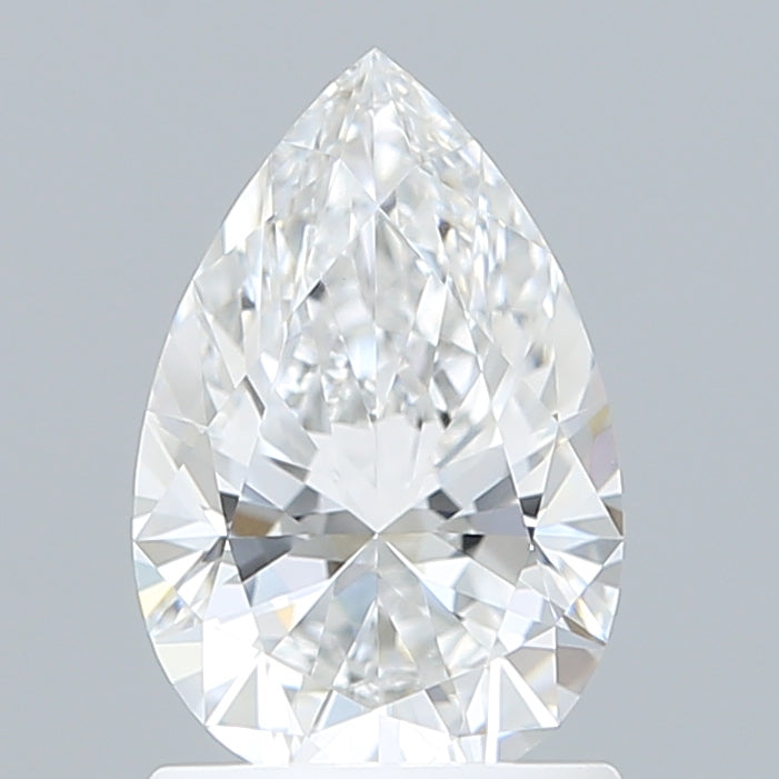 1.29 Carat Pear Shaped, Ideal Cut, D Color, VVS1 Clarity, IGI Certified Lab Grown Diamond