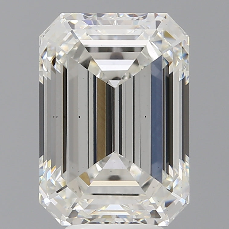 6.52 Carat Emerald Shaped, Ideal Cut, F Color, VS2 Clarity, IGI Certified Lab Grown Diamond