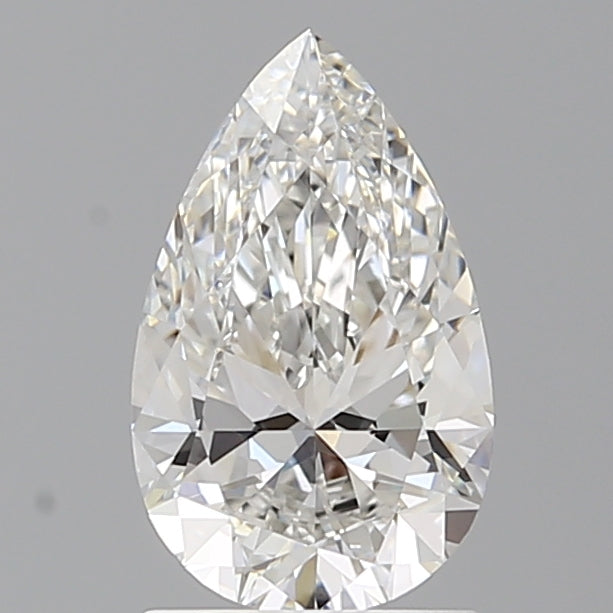 1.55 Carat Pear Shaped, Ideal Cut, F Color, VVS2 Clarity, IGI Certified Lab Grown Diamond