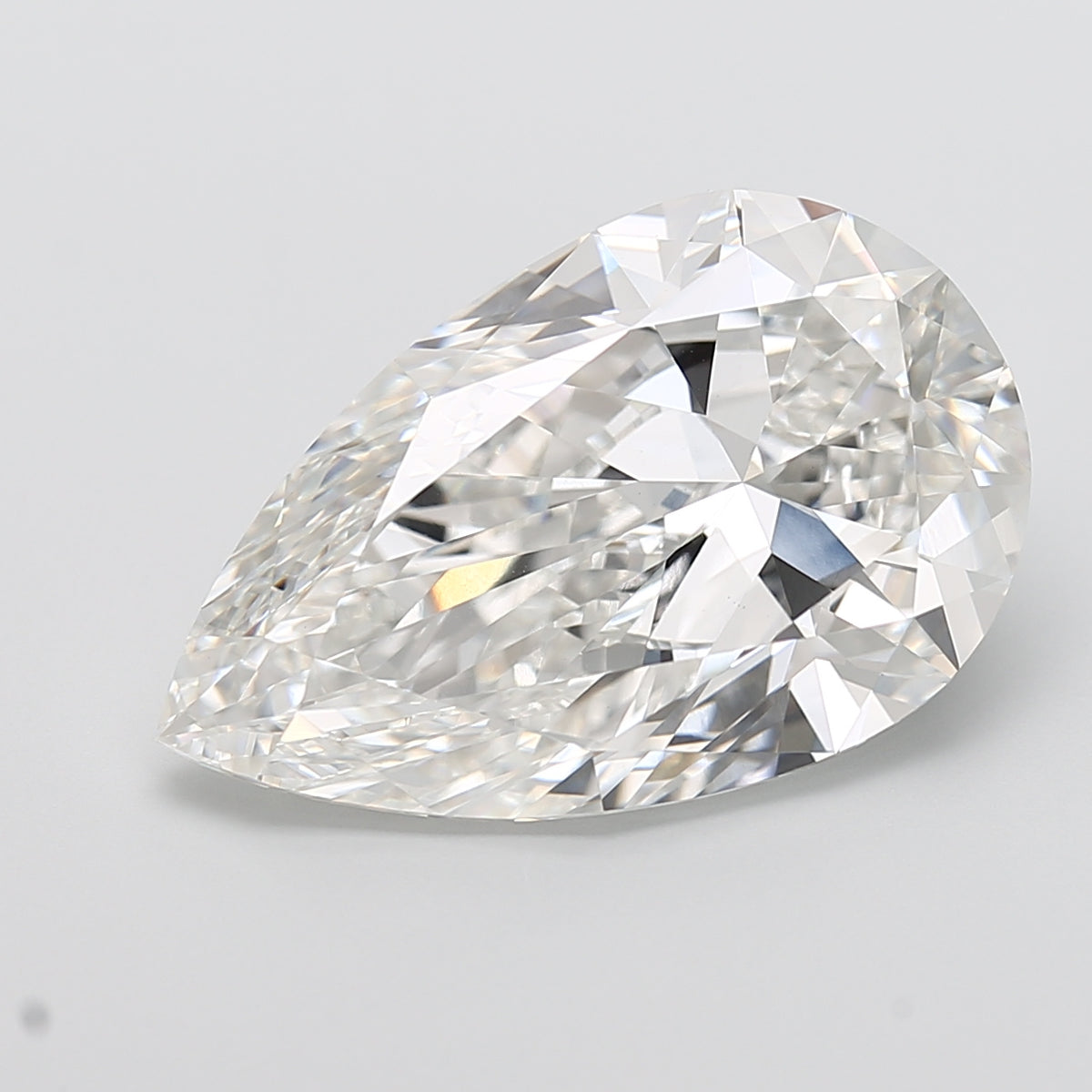 14.51 Carat Pear Shaped, Very Good Cut, F Color, VVS2 Clarity, IGI Certified Lab Grown Diamond