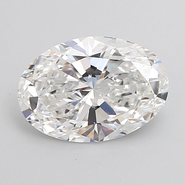 3.05 Carat Oval Shaped, Ideal Cut, E Color, VVS2 Clarity, IGI Certified Lab Grown Diamond