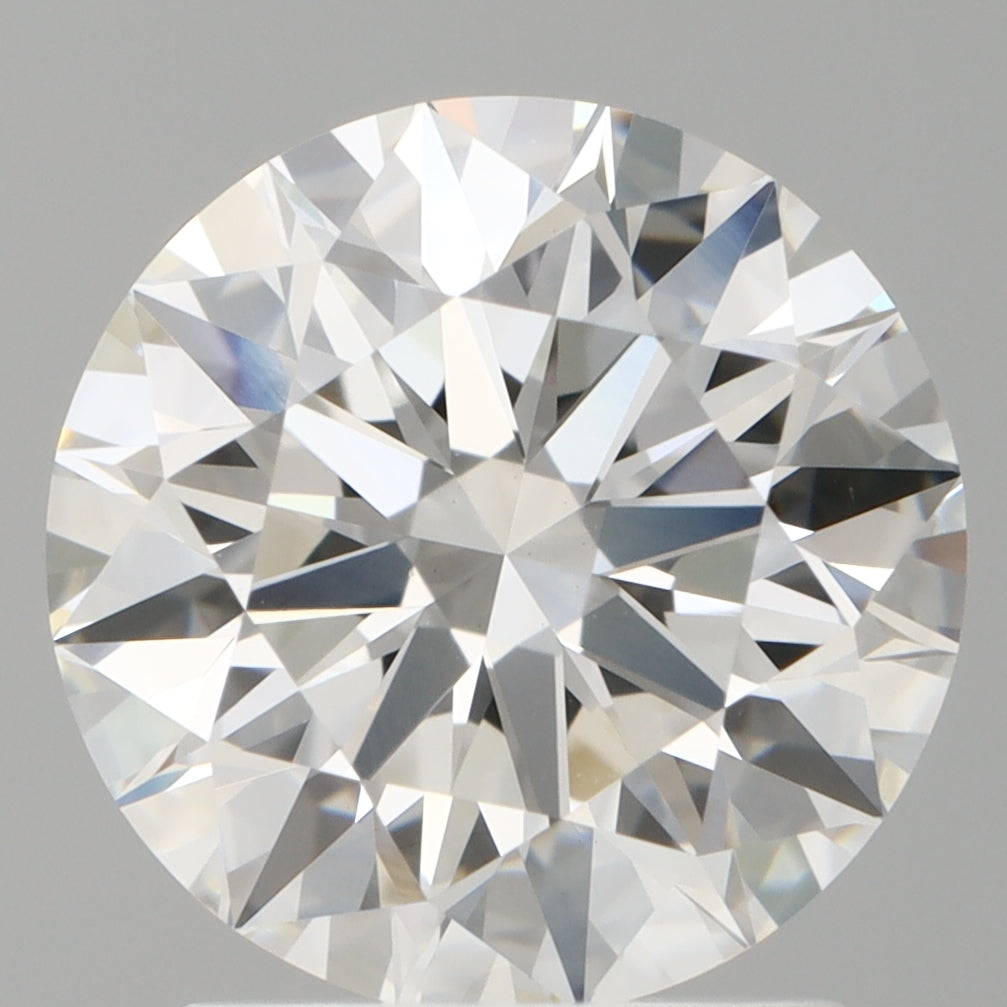 2.10 Carat Round Shaped, Ideal Cut, E Color, VVS2 Clarity, IGI Certified Lab Grown Diamond
