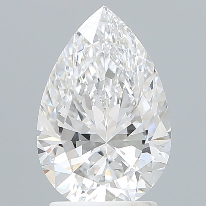 2.29 Carat Pear Shaped, Ideal Cut, D Color, VVS1 Clarity, IGI Certified Lab Grown Diamond