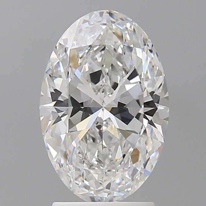 2.59 Carat Oval Shaped, Ideal Cut, E Color, VVS2 Clarity, IGI Certified Lab Grown Diamond