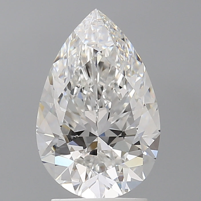 2.60 Carat Pear Shaped, Ideal Cut, E Color, VVS2 Clarity, IGI Certified Lab Grown Diamond
