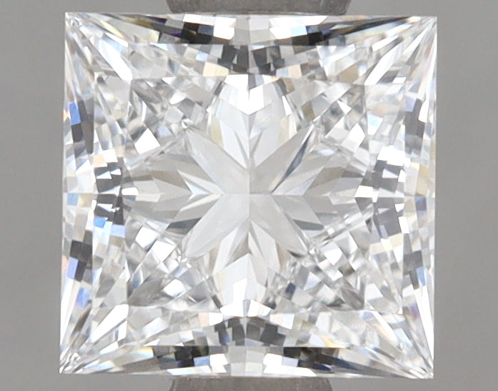1.52 Carat Princess Shaped, Ideal Cut, D Color, VVS1 Clarity, IGI Certified Lab Grown Diamond