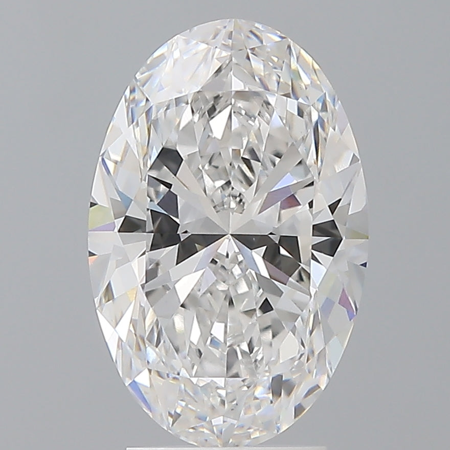 3.60 Carat Oval Shaped, Ideal Cut, E Color, VVS2 Clarity, IGI Certified Lab Grown Diamond