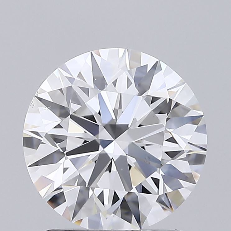 1.58 Carat Round Shaped, Ideal Cut, D Color, VS2 Clarity, IGI Certified Lab Grown Diamond
