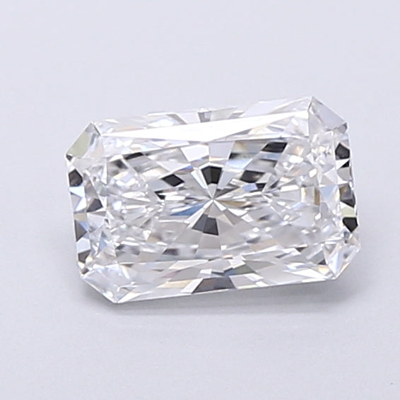 0.95 Carat Radiant Shaped, Very Good Cut, D Color, VVS2 Clarity, IGI Certified Lab Grown Diamond