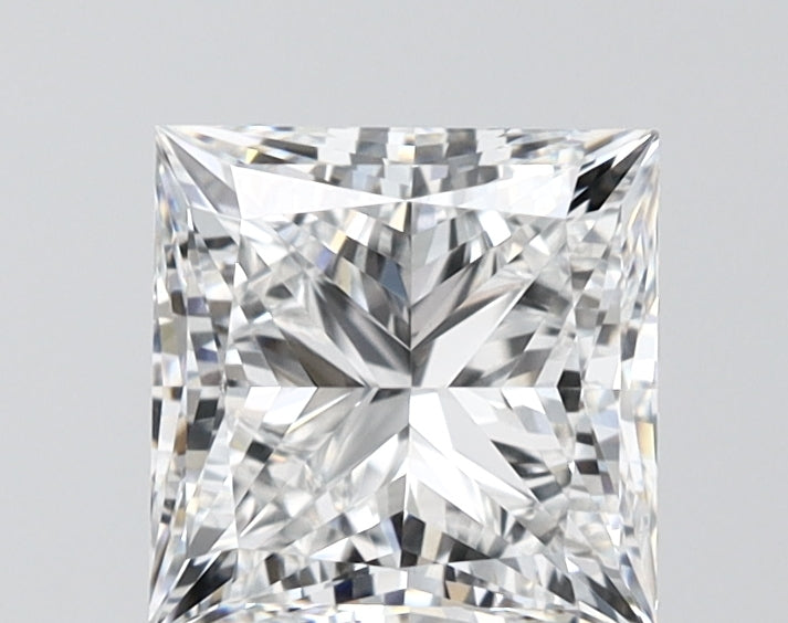 2.07 Carat Princess Shaped, Ideal Cut, D Color, VVS2 Clarity, IGI Certified Lab Grown Diamond