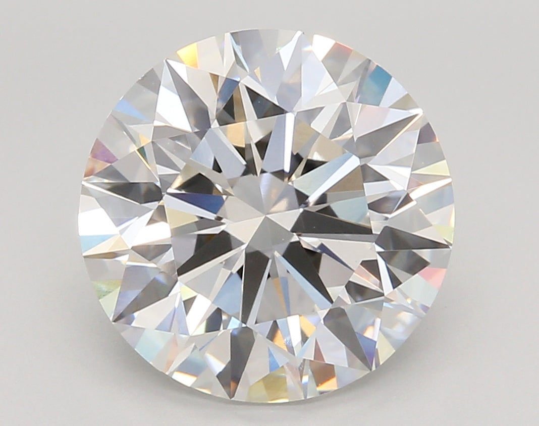 5.53 Carat Round Shaped, Ideal Cut, F Color, VVS2 Clarity, IGI Certified Lab Grown Diamond