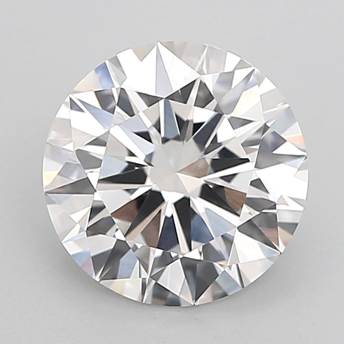 3.05 Carat Round Shaped, Ideal Cut, F Color, VVS2 Clarity, IGI Certified Lab Grown Diamond