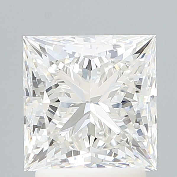 2.54 Carat Princess Shaped, Ideal Cut, E Color, VVS2 Clarity, IGI Certified Lab Grown Diamond