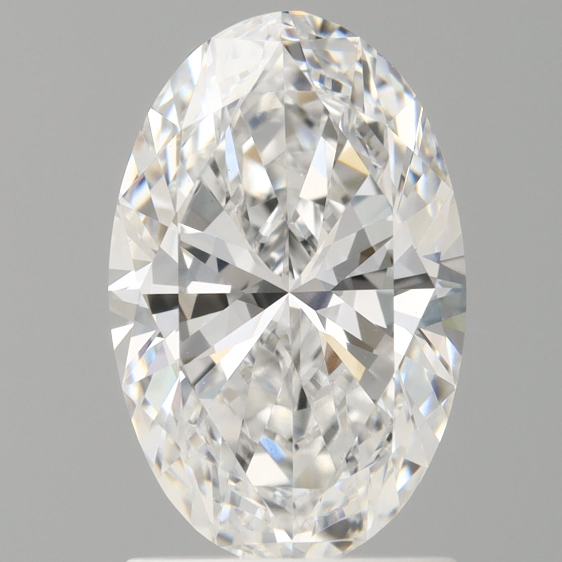 1.59 Carat Oval Shaped, Ideal Cut, D Color, VVS2 Clarity, IGI Certified Lab Grown Diamond