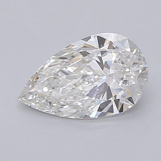 1.00 Carat Pear Shaped, Ideal Cut, F Color, VVS2 Clarity, IGI Certified Lab Grown Diamond