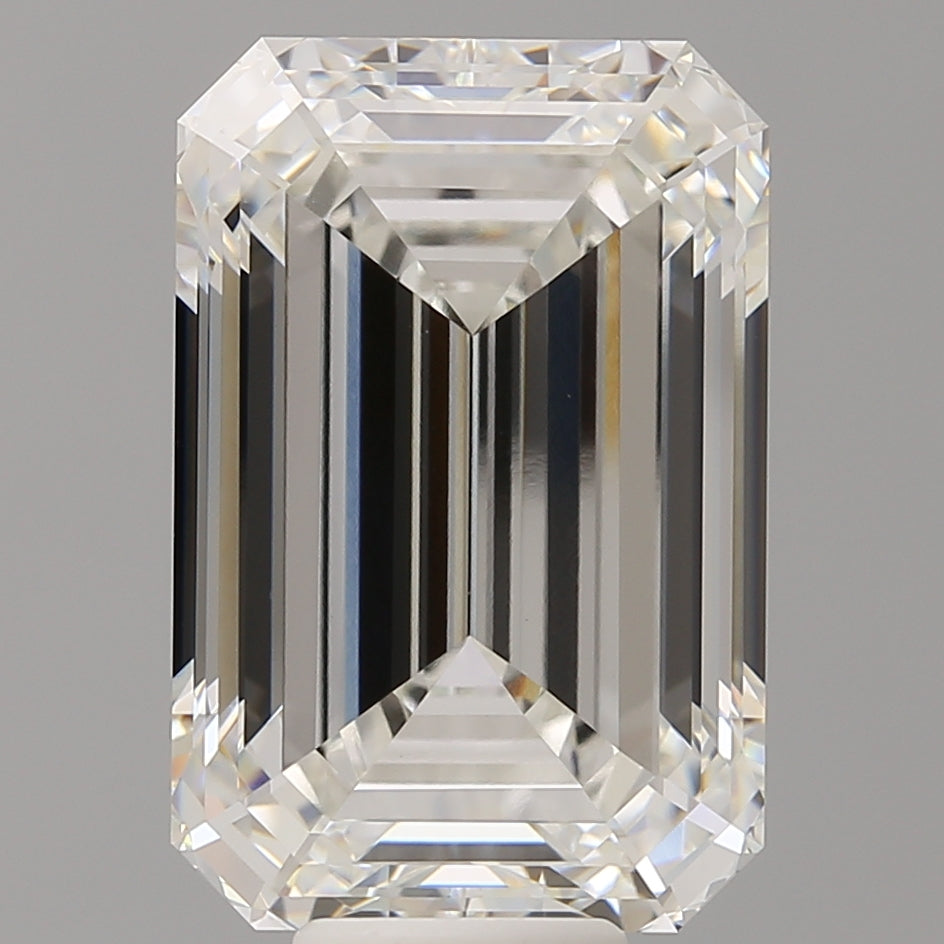 11.58 Carat Emerald Shaped, Ideal Cut, F Color, VVS2 Clarity, IGI Certified Lab Grown Diamond