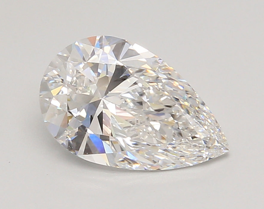 2.01 Carat Pear Shaped, Ideal Cut, E Color, VVS1 Clarity, IGI Certified Lab Grown Diamond