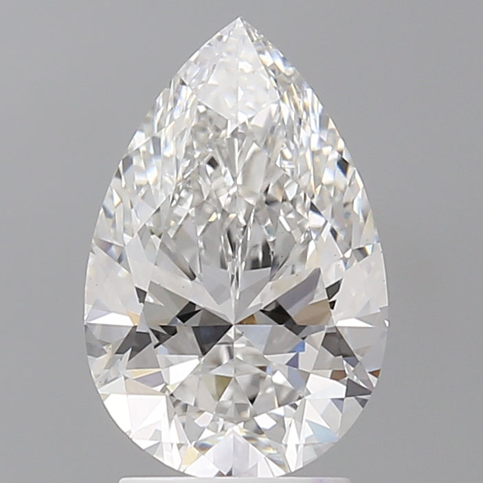 2.58 Carat Pear Shaped, Ideal Cut, E Color, VVS2 Clarity, IGI Certified Lab Grown Diamond