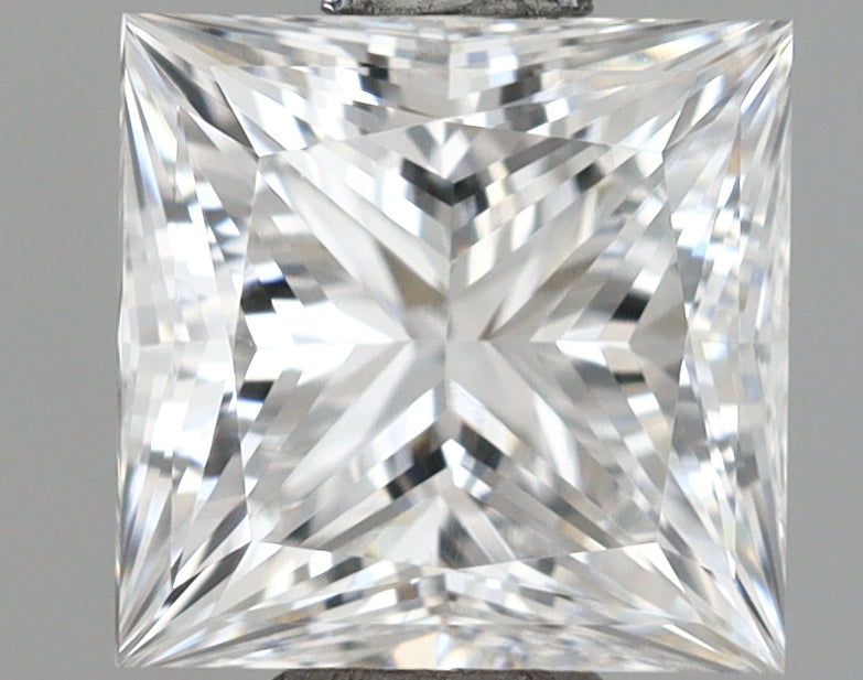 1.01 Carat Princess Shaped, Ideal Cut, D Color, VVS2 Clarity, IGI Certified Lab Grown Diamond
