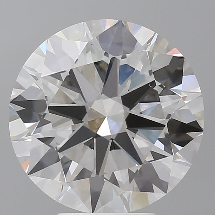 6.03 Carat Round Shaped, Excellent Cut, F Color, VS1 Clarity, IGI Certified Lab Grown Diamond