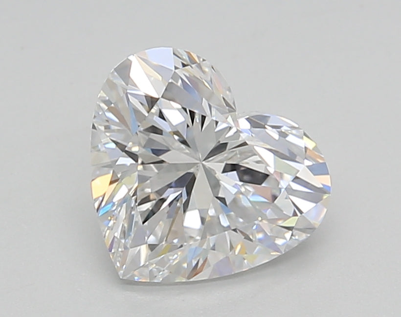 1.52 Carat Heart Shaped, Ideal Cut, E Color, VS1 Clarity, GIA Certified Lab Grown Diamond