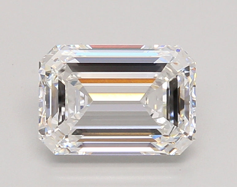 2.05 Carat Emerald Shaped, Ideal Cut, D Color, VVS1 Clarity, IGI Certified Lab Grown Diamond