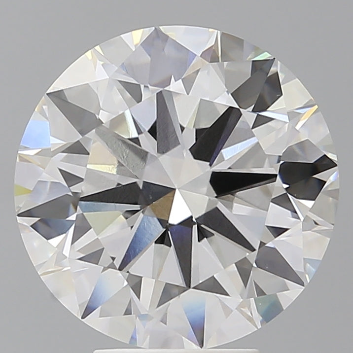 6.00 Carat Round Shaped, Excellent Cut, F Color, VVS2 Clarity, IGI Certified Lab Grown Diamond