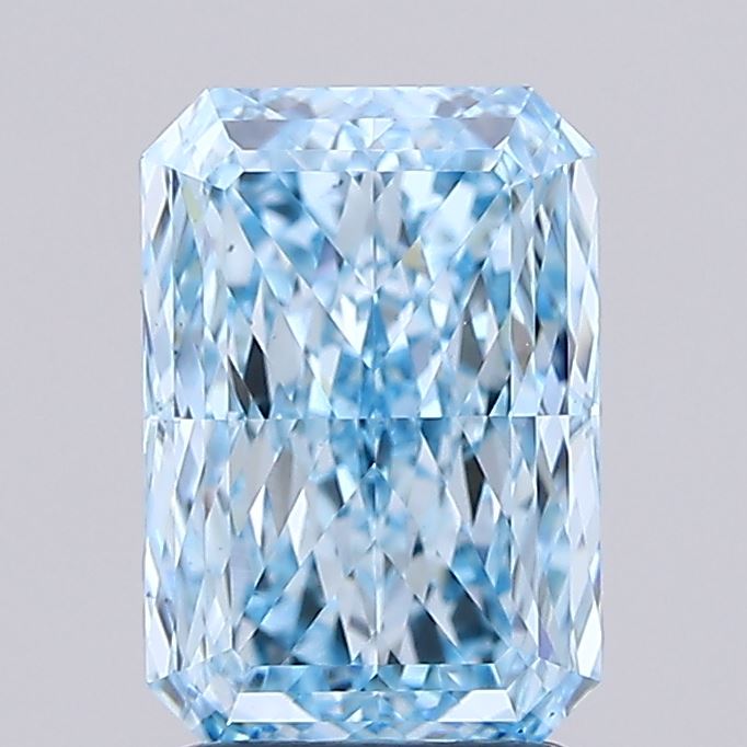 2.03 Carat Radiant Shaped, Excellent Cut, VVS2 Clarity, IGI Certified Lab Grown Diamond