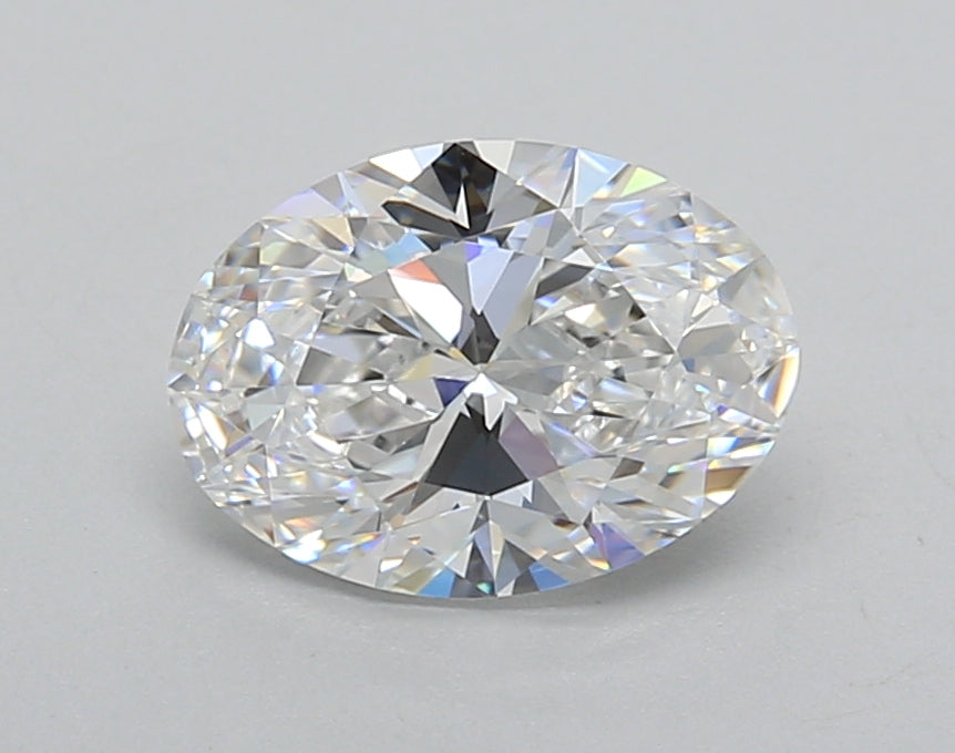1.50 Carat Oval Shaped, Excellent Cut, D Color, VVS2 Clarity, IGI Certified Lab Grown Diamond