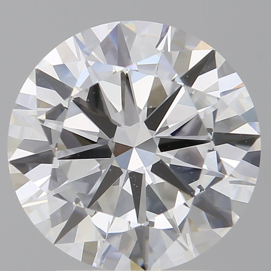 3.07 Carat Round Shaped, Excellent Cut, E Color, VS1 Clarity, IGI Certified Lab Grown Diamond