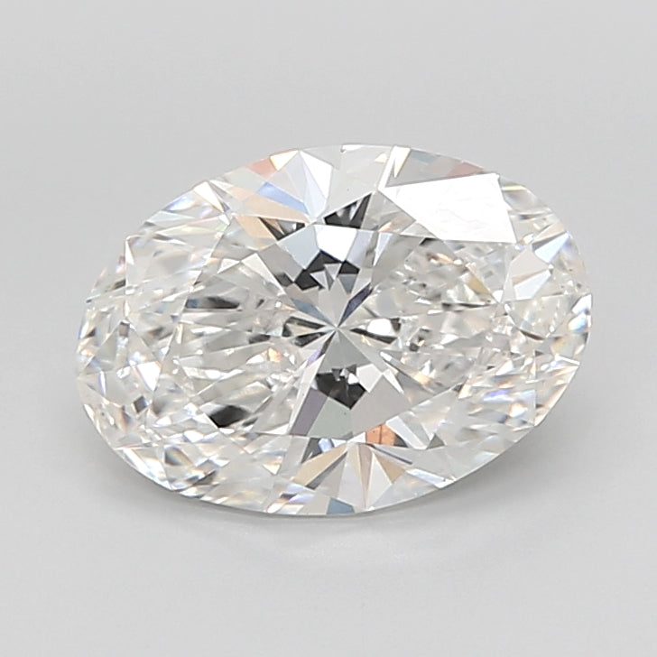 4.02 Carat Oval Shaped, Ideal Cut, F Color, VVS2 Clarity, IGI Certified Lab Grown Diamond