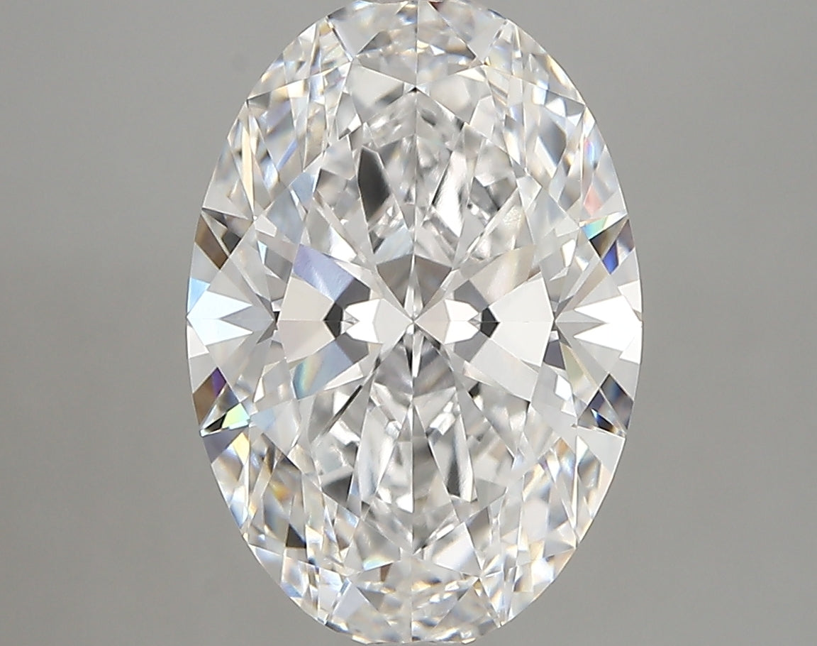 4.20 Carat Oval Shaped, Very Good Cut, D Color, VVS1 Clarity, IGI Certified Lab Grown Diamond