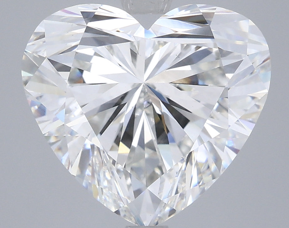 5.55 Carat Heart Shaped, Excellent Cut, E Color, VS1 Clarity, IGI Certified Lab Grown Diamond