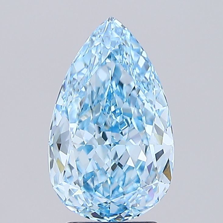 3.55 Carat Pear Shaped, Excellent Cut, VVS2 Clarity, IGI Certified Lab Grown Diamond