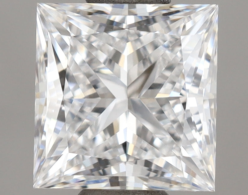 1.09 Carat Princess Shaped, Ideal Cut, D Color, VVS1 Clarity, IGI Certified Lab Grown Diamond
