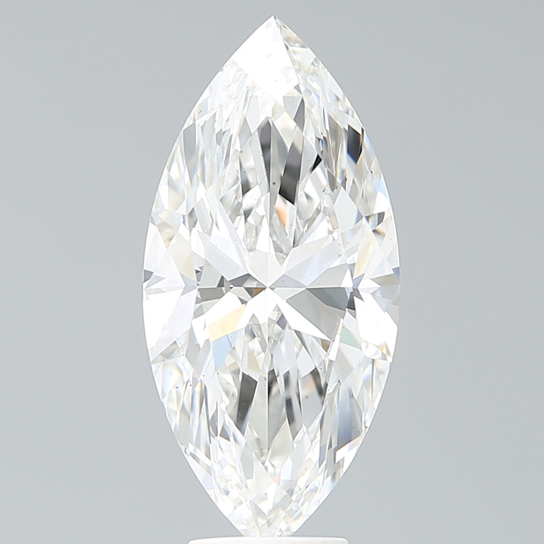5.41 Carat Marquise Shaped, Ideal Cut, G Color, VS2 Clarity, IGI Certified Lab Grown Diamond