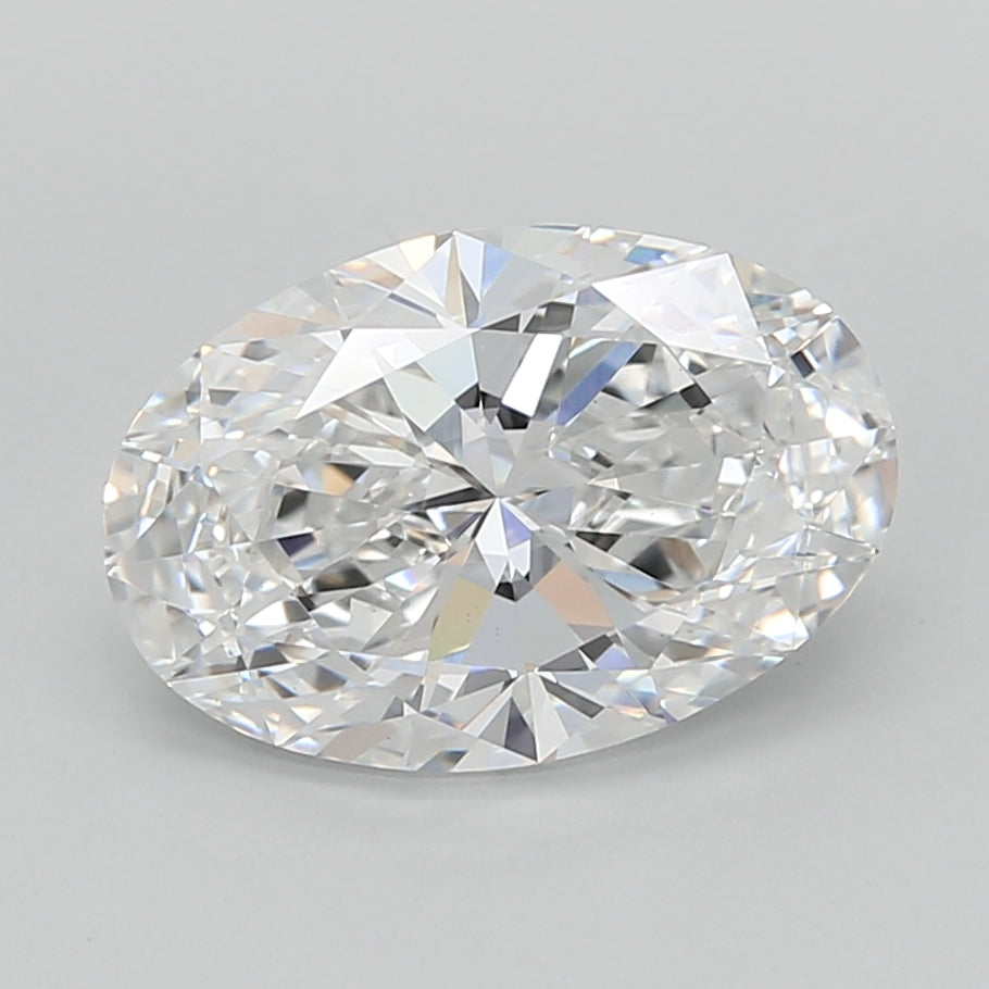 2.51 Carat Oval Shaped, Excellent Cut, D Color, VS1 Clarity, IGI Certified Lab Grown Diamond