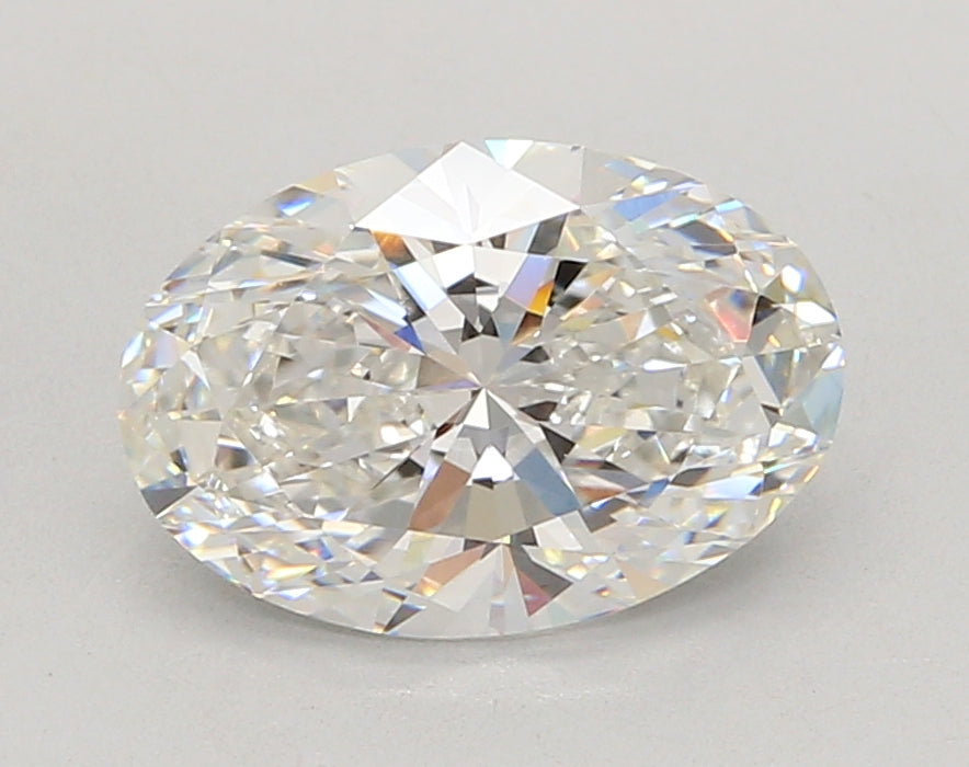 2.54 Carat Oval Shaped, Ideal Cut, E Color, VVS2 Clarity, IGI Certified Lab Grown Diamond