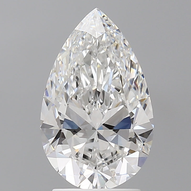 2.60 Carat Pear Shaped, Ideal Cut, E Color, VVS2 Clarity, IGI Certified Lab Grown Diamond