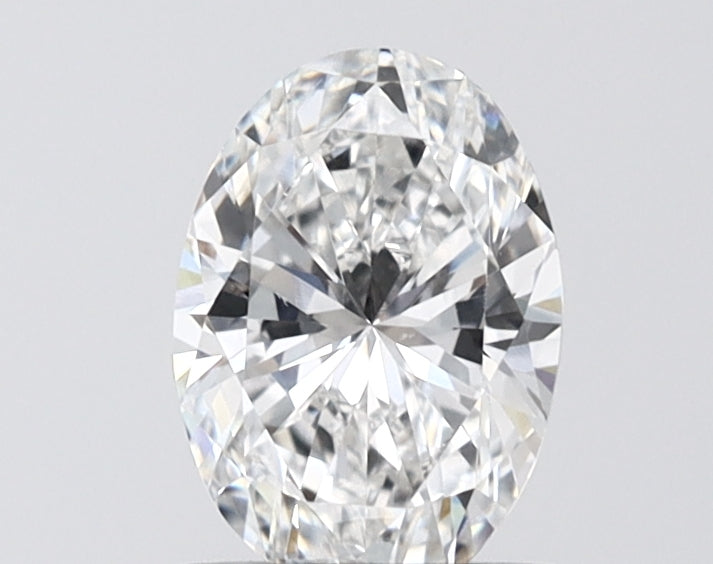 1.09 Carat Oval Shaped, Ideal Cut, D Color, VVS2 Clarity, IGI Certified Lab Grown Diamond