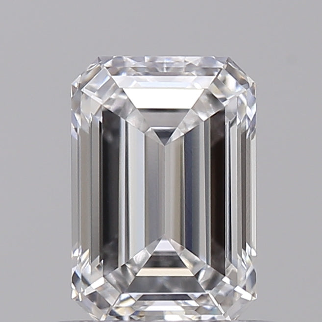 0.93 Carat Emerald Shaped, Ideal Cut, D Color, VVS2 Clarity, IGI Certified Lab Grown Diamond