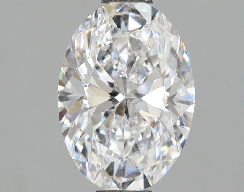 1.56 Carat Oval Shaped, Excellent Cut, D Color, VVS2 Clarity, IGI Certified Lab Grown Diamond