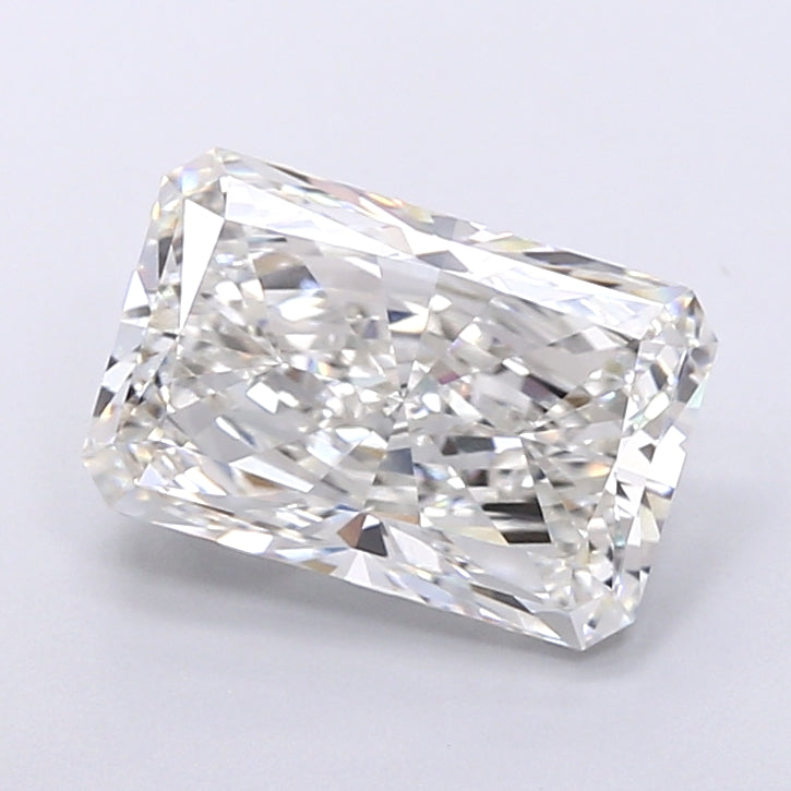 5.06 Carat Radiant Shaped, Very Good Cut, G Color, VVS2 Clarity, IGI Certified Lab Grown Diamond