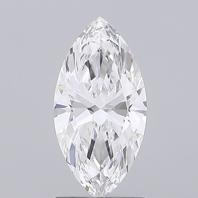 1.54 Carat Marquise Shaped, Ideal Cut, E Color, FL Clarity, IGI Certified Lab Grown Diamond