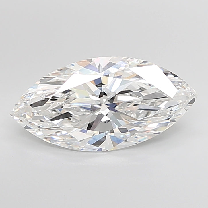6.05 Carat Marquise Shaped, Ideal Cut, F Color, VVS2 Clarity, IGI Certified Lab Grown Diamond