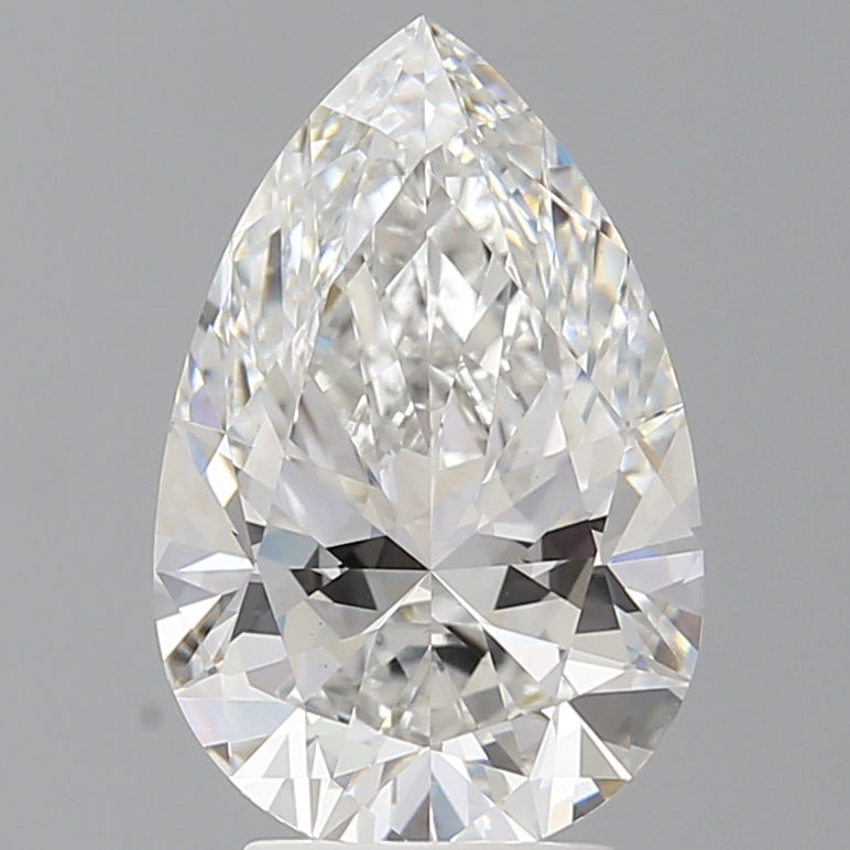3.58 Carat Pear Shaped, Ideal Cut, E Color, VVS2 Clarity, IGI Certified Lab Grown Diamond