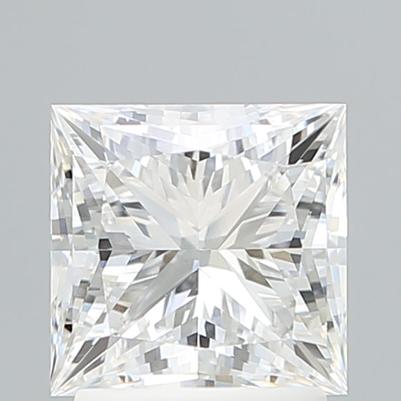 2.07 Carat Princess Shaped, Ideal Cut, E Color, VVS2 Clarity, IGI Certified Lab Grown Diamond