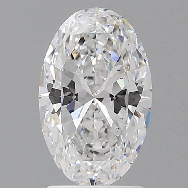 2.01 Carat Oval Shaped, Ideal Cut, D Color, VS2 Clarity, IGI Certified Lab Grown Diamond